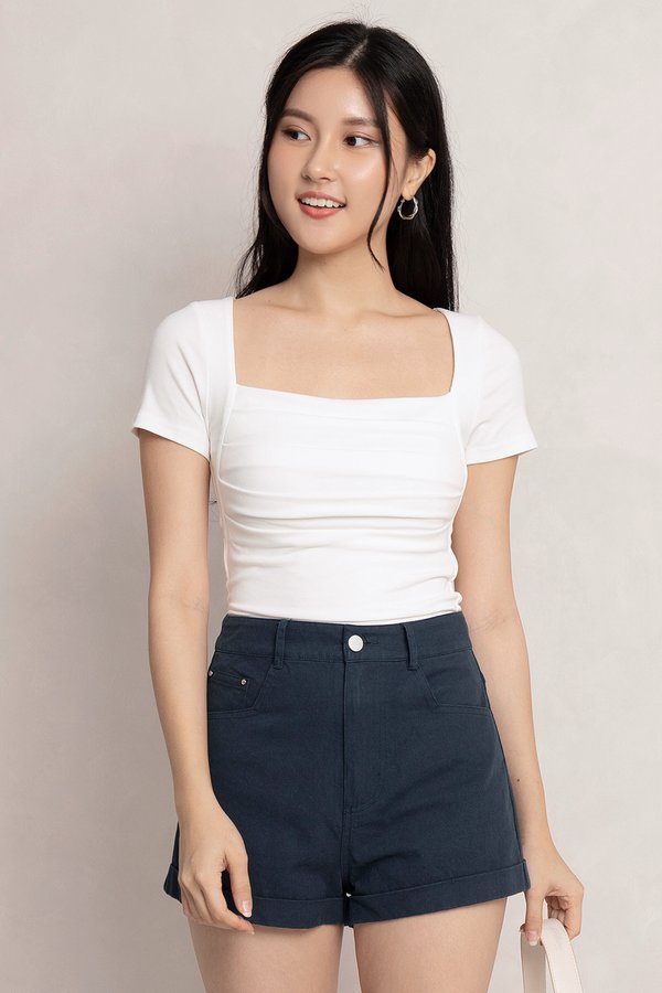 Sorah Denim Shorts Navy