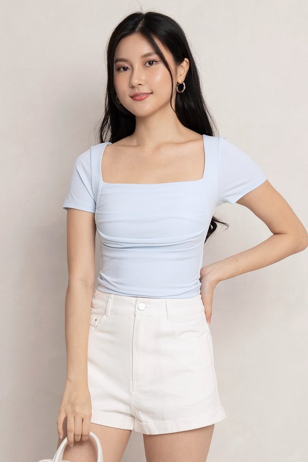 Nerissa Padded Top Baby Blue *PLUSH*