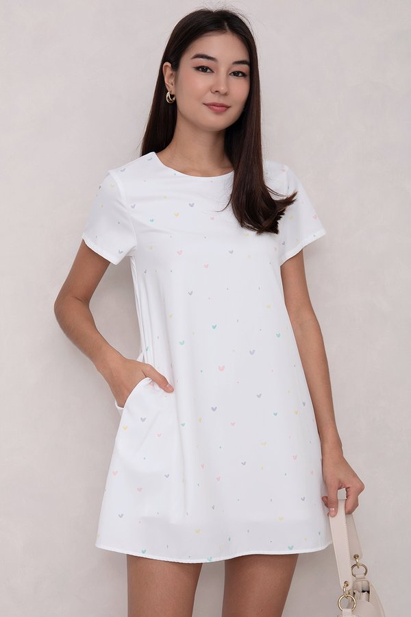 Darcey Dress Pastel Hearts