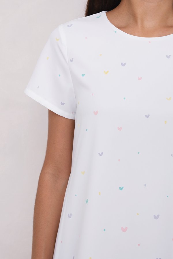 Darcey Dress Pastel Hearts