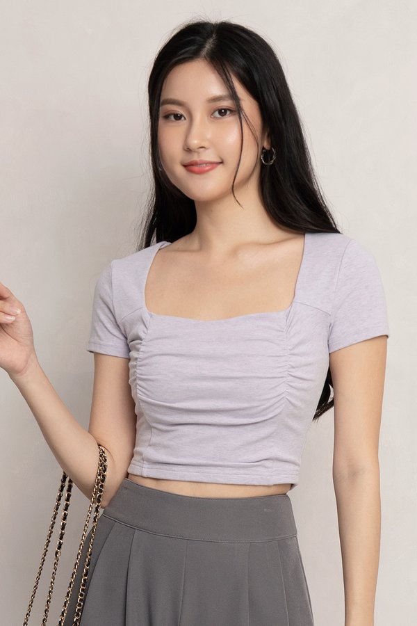 Donna Padded Top Textured Lilac *PLUSH*