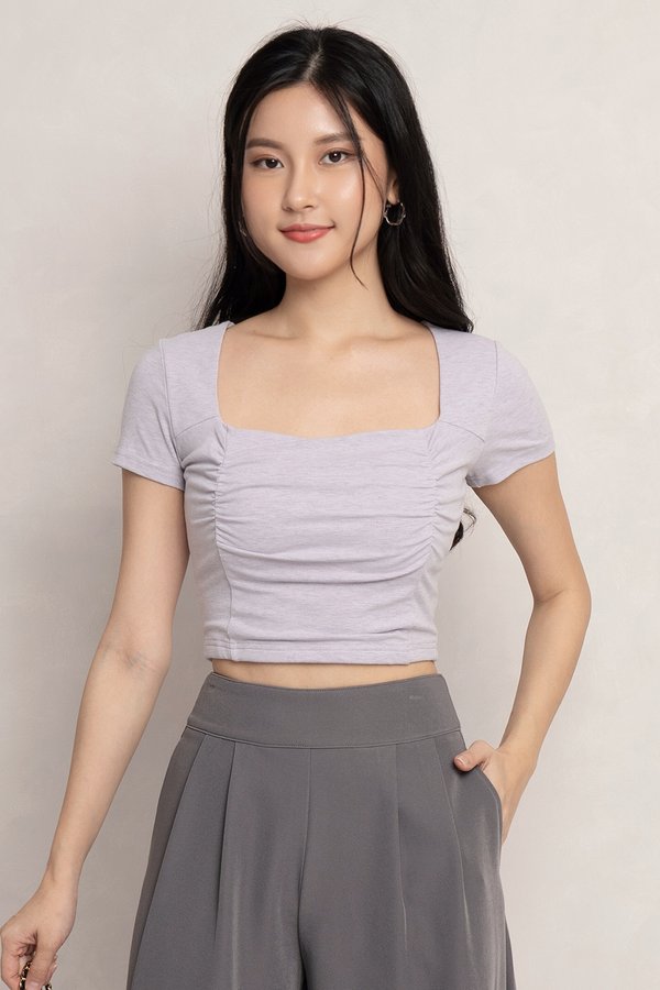 Donna Padded Top Textured Lilac *PLUSH*