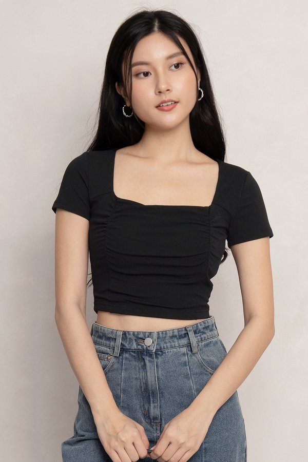 Donna Padded Top Black *PLUSH*