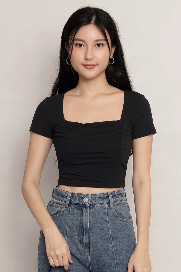 Donna Padded Top Black *PLUSH*