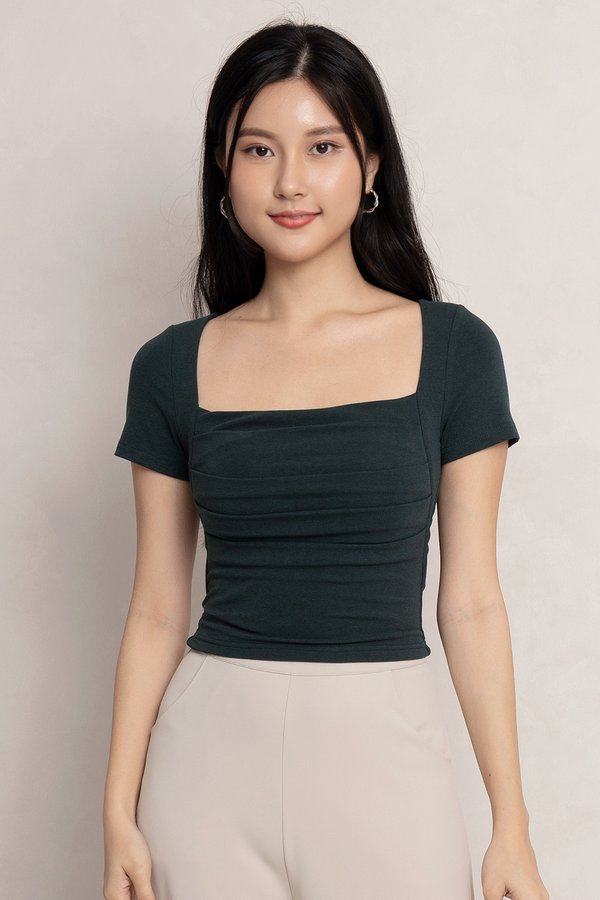 Nerissa Padded Top Forest *PLUSH*