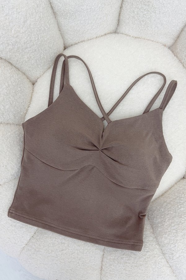 Mandy Padded Top Taupe *PLUSH*