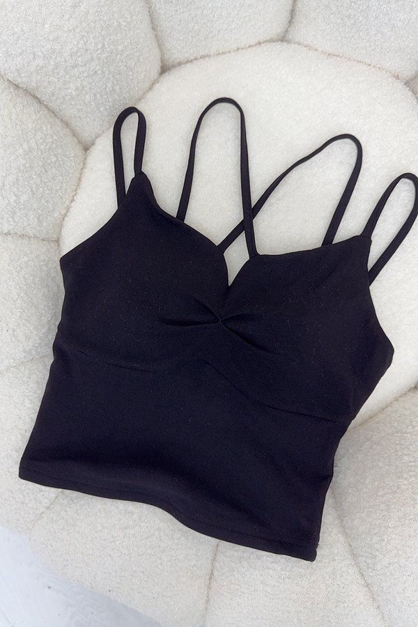 Mandy Padded Top Black *PLUSH*