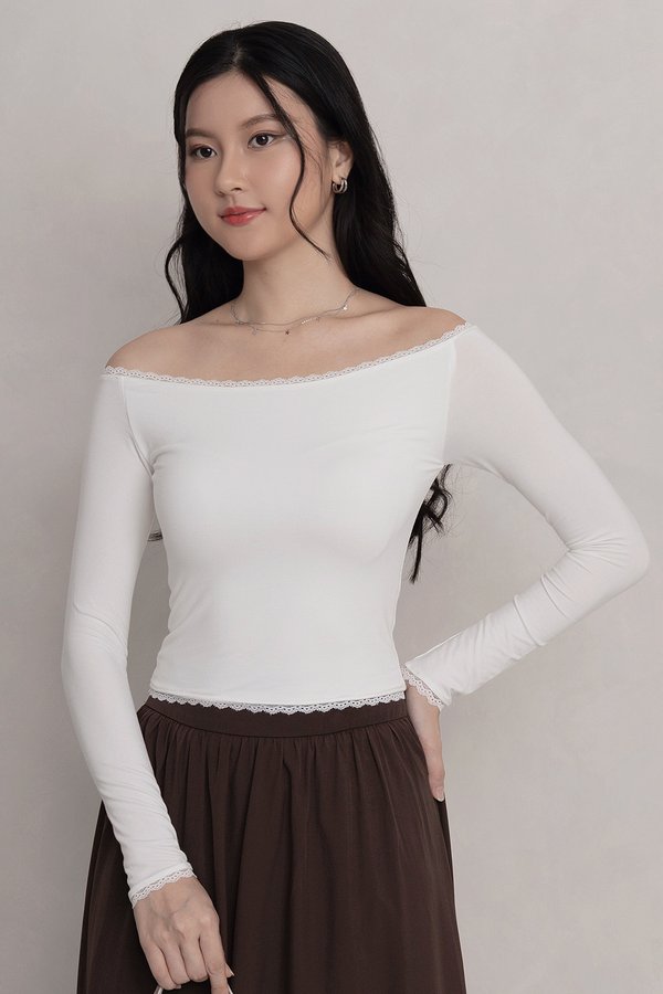 Sophia Padded Top White *MM*