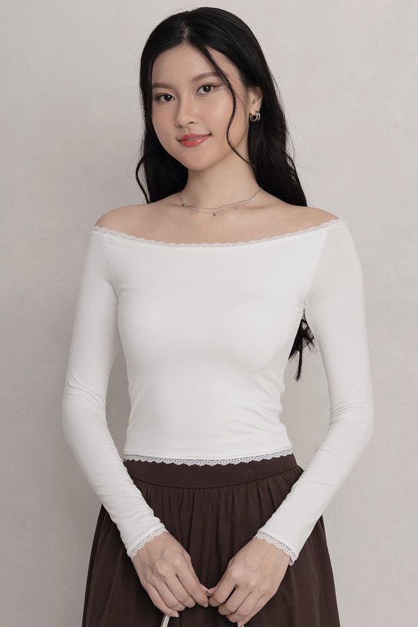 Sophia Padded Top White *MM*