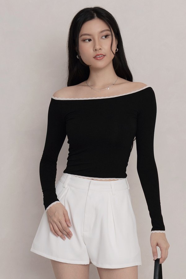 Sophia Padded Top Black *MM*