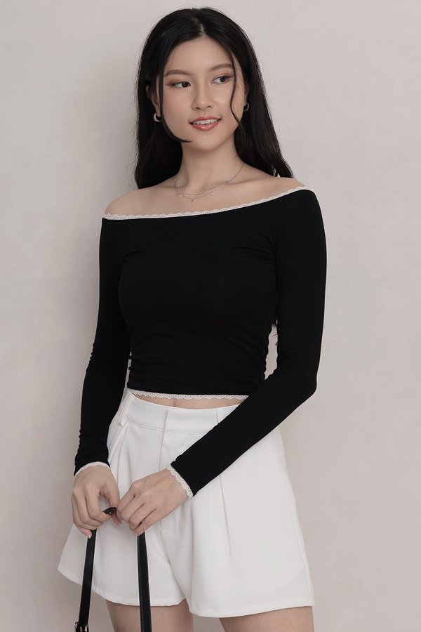 Sophia Padded Top Black *MM*