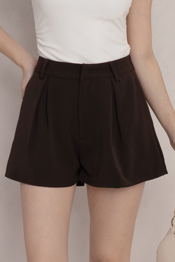 Lena Shorts Dark Chocolate