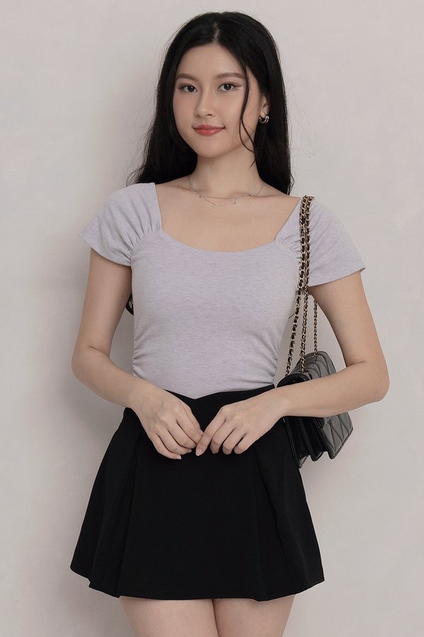 Elena Padded Top Textured Lilac *PLUSH*