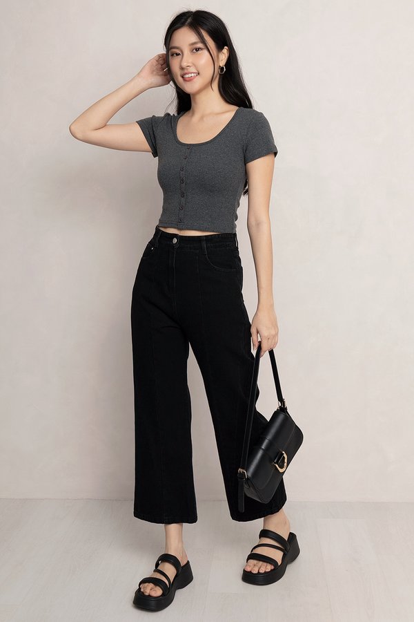 Eleanor Denim Jeans Black Acid