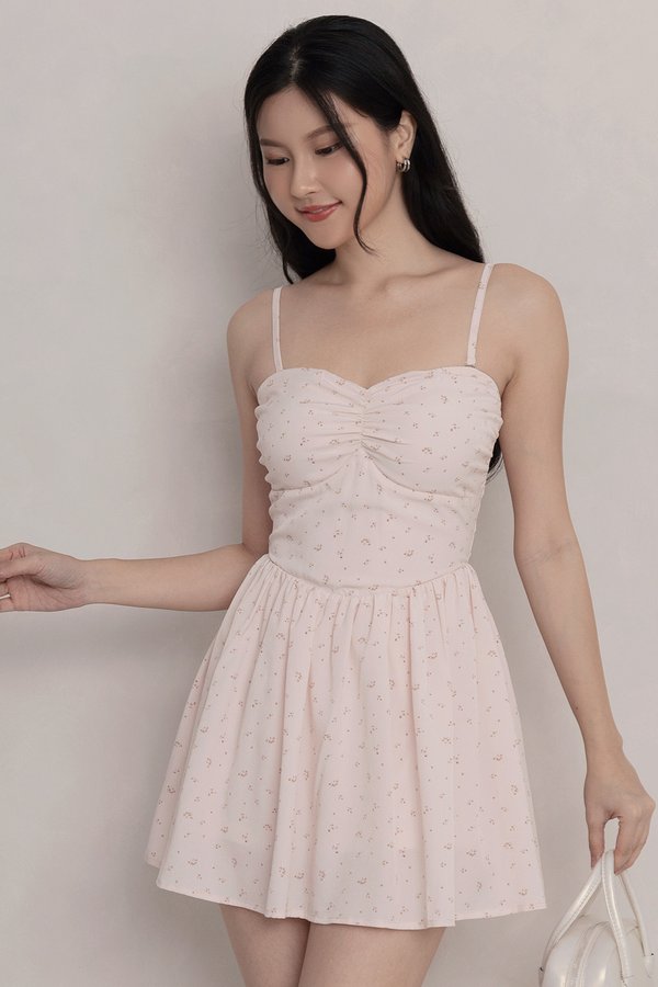 Dahlia Romper Dress Pink Floral