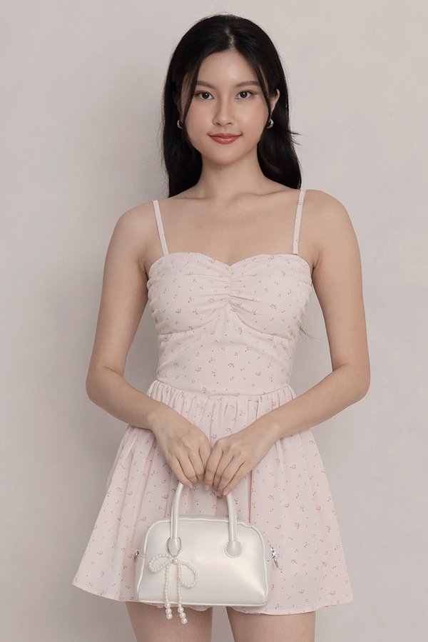 Dahlia Romper Dress Pink Floral