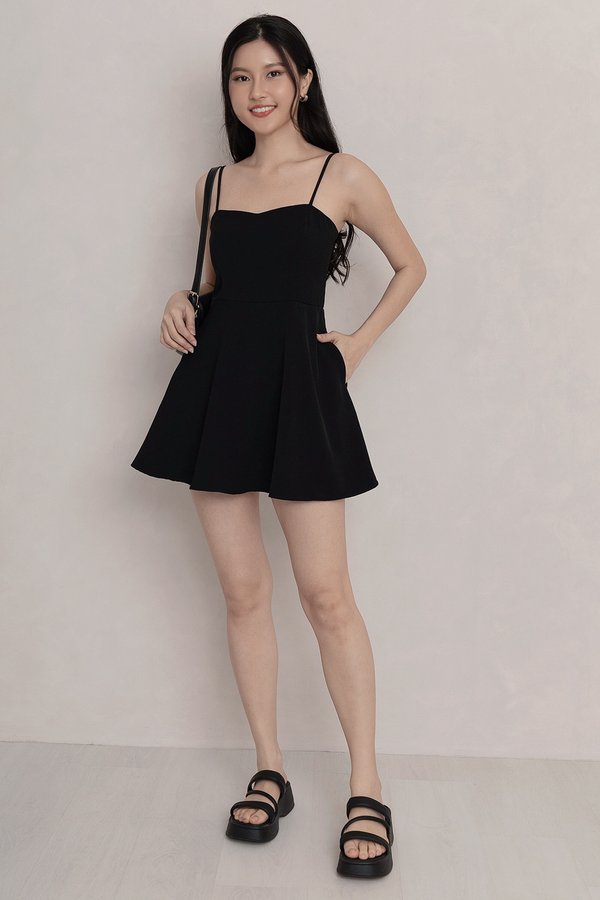 Shirlee Dress Romper Black