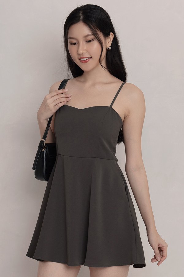 Shirlee Dress Romper Dark Grey