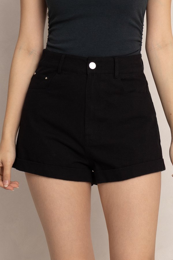 Sorah Denim Shorts Black