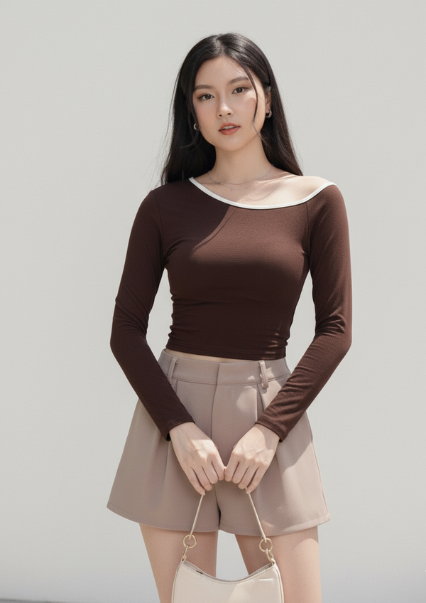 Rochelle Padded Top Dark Cocoa *MM*