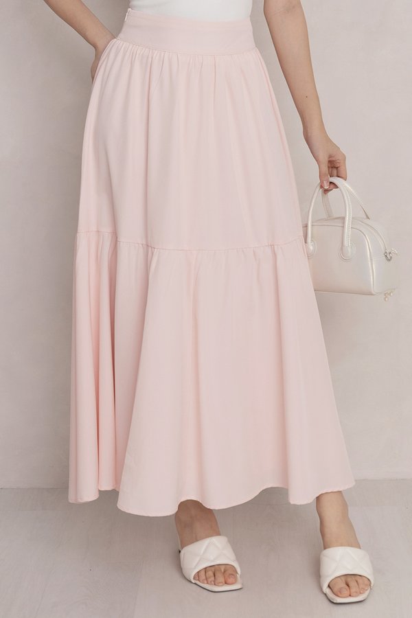 Brie Tier Skirt Baby Pink