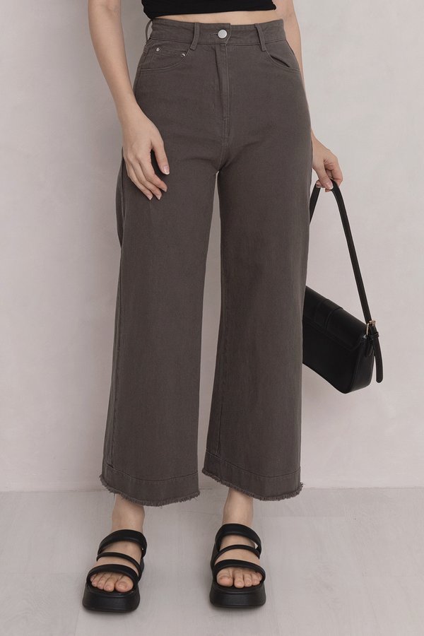 Lorah Denim Pants Ash Grey