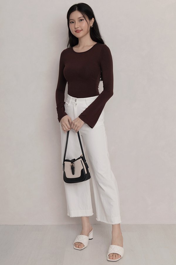 Lorah Denim Pants White