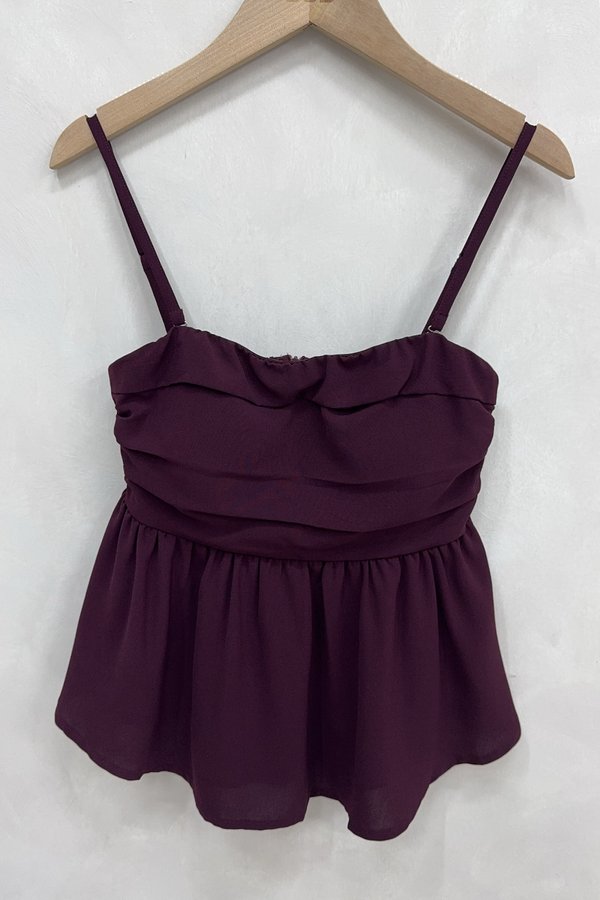 Dessa Padded Top Burgundy