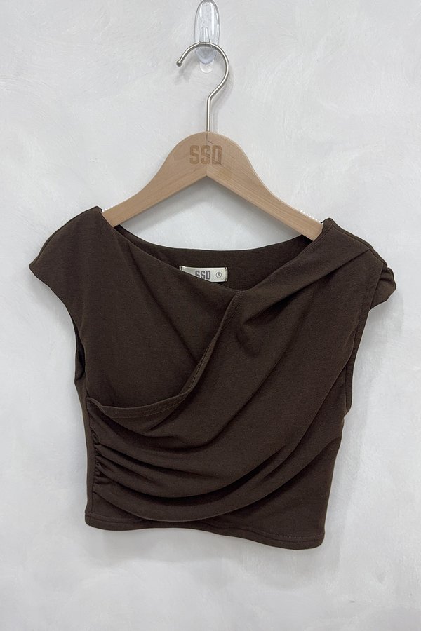 Delaney Padded Top Dark Cocoa *PLUSH*