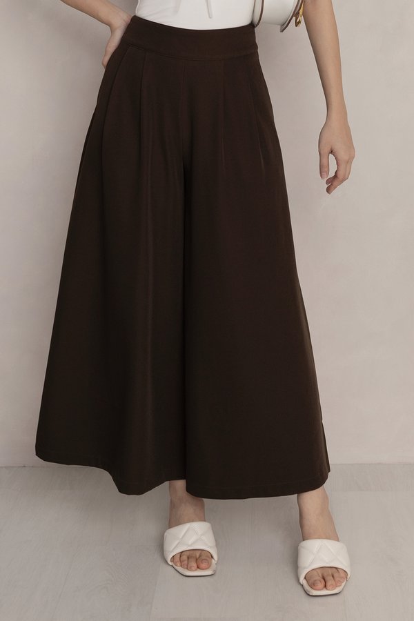 Cleeo Culottes Brown Olive