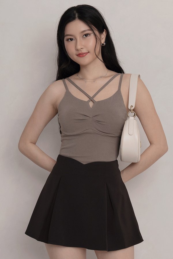 Mandy Padded Top Taupe *PLUSH*