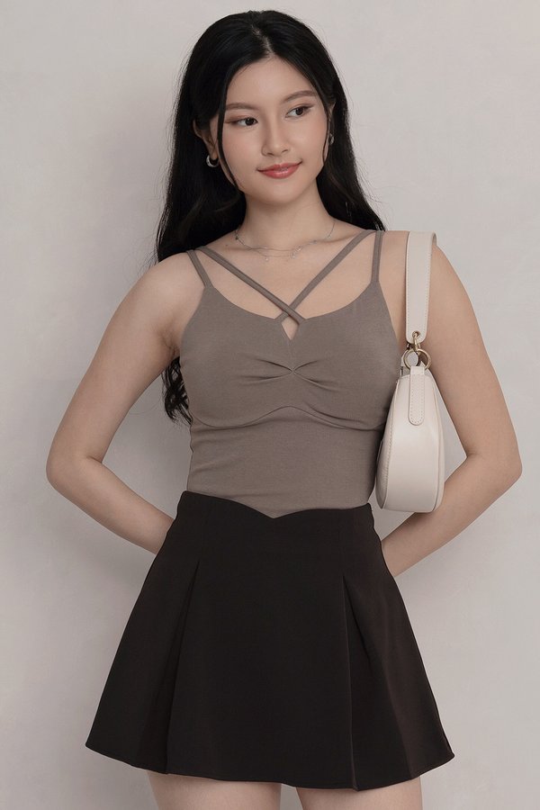 Mandy Padded Top Taupe *PLUSH*
