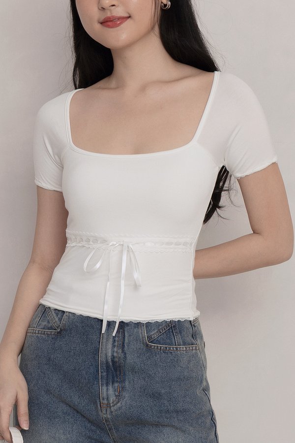 Tindra Padded Top White *MM*