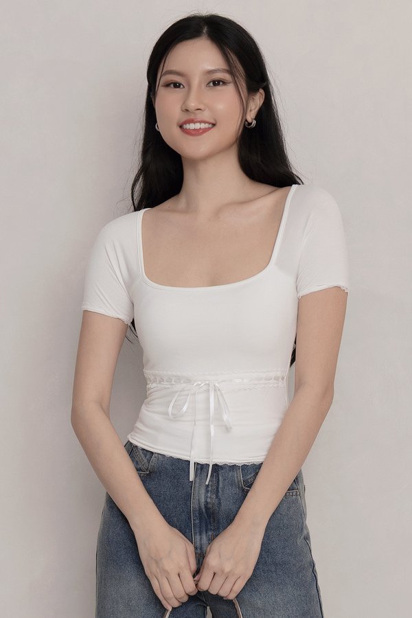 Tindra Padded Top White *MM*