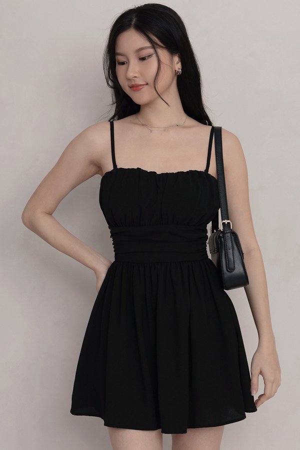 Jeanette Dress Romper Black