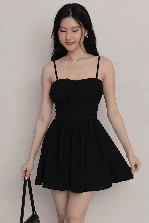 Jeanette Dress Romper Black