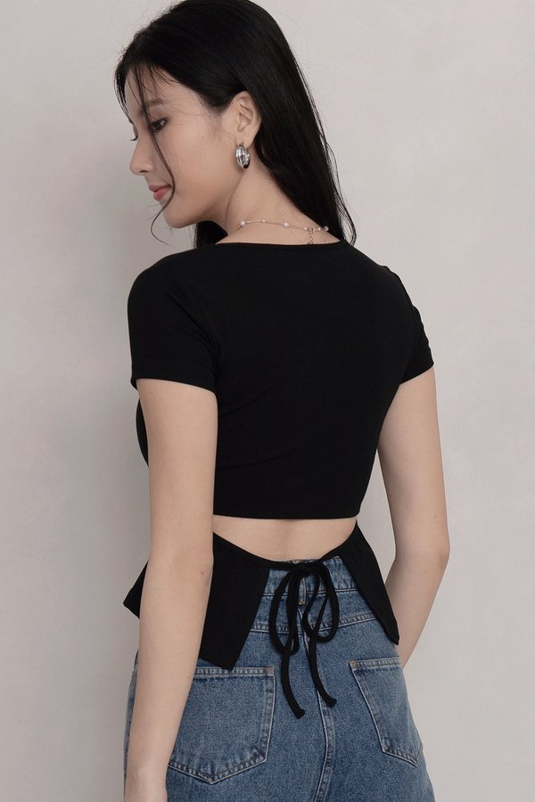 Zenya Padded Top Black *PLUSH*