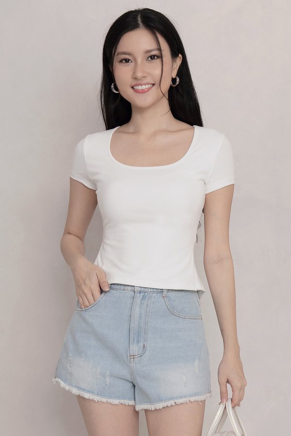 Zenya Padded Top White *PLUSH*
