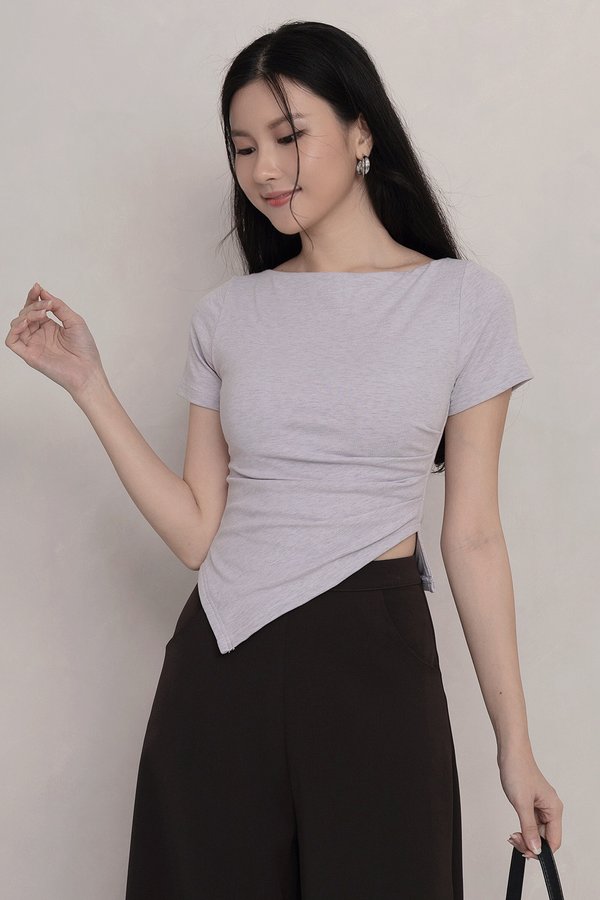 Sandra Padded Top Textured Lilac *PLUSH*