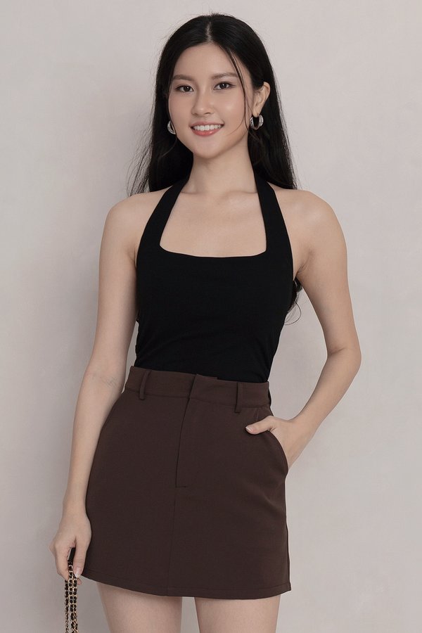 Azura Padded Top Black *PLUSH*