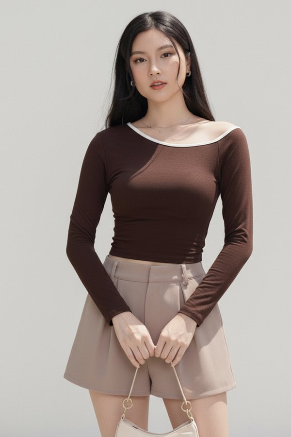 Rochelle Padded Top Dark Cocoa *MM*