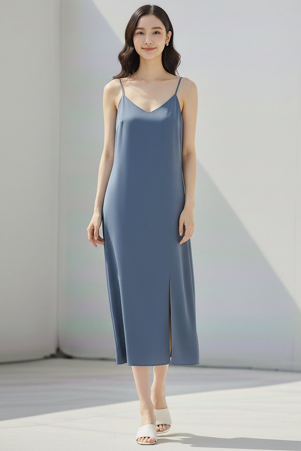 Tayler Dress Ash Blue