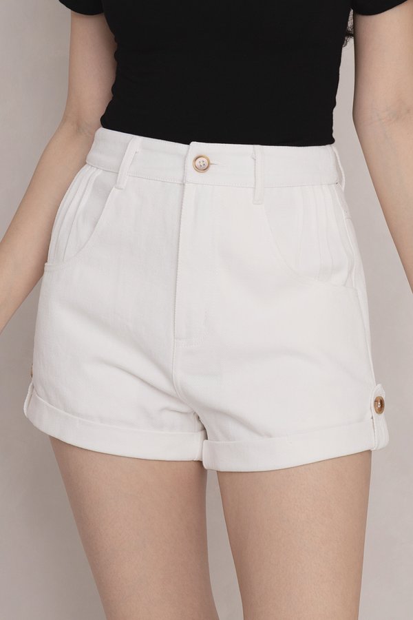 Jalissa Denim Shorts White Jalissa Denim Shorts White