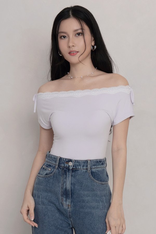 Vespera Padded Top Lilac *MM*