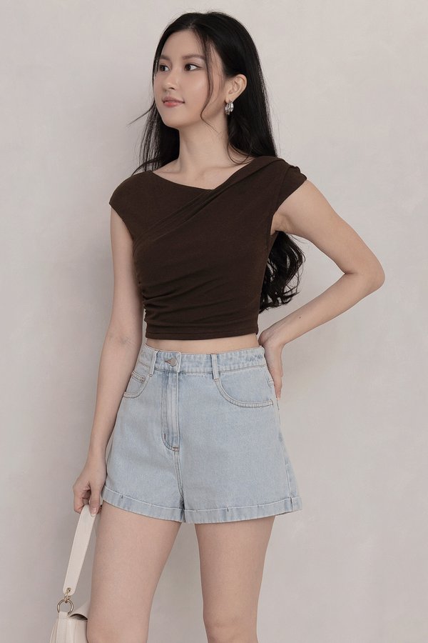 Etta Denim Shorts Light Wash