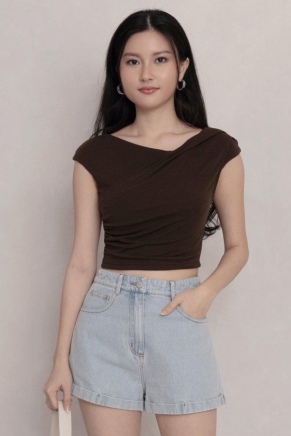 Delaney Padded Top Dark Cocoa *PLUSH*