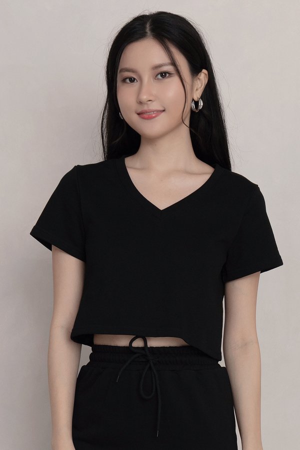 Jovie Jogger Top Black