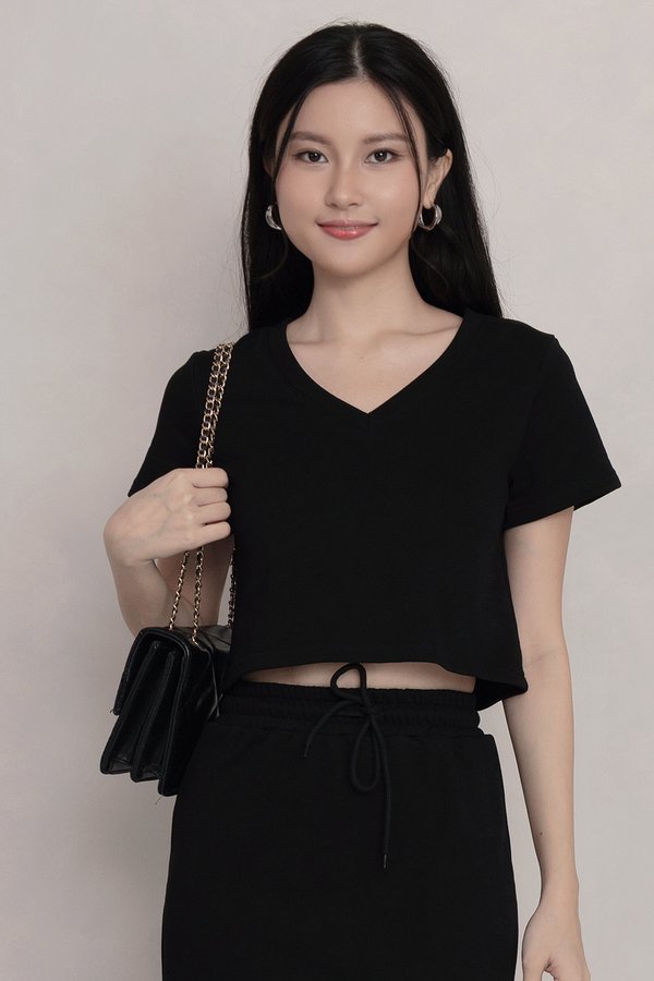 Jovie Jogger Top Black