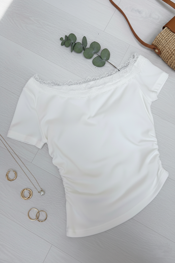 Jayleen Padded Top White *PLUSH*