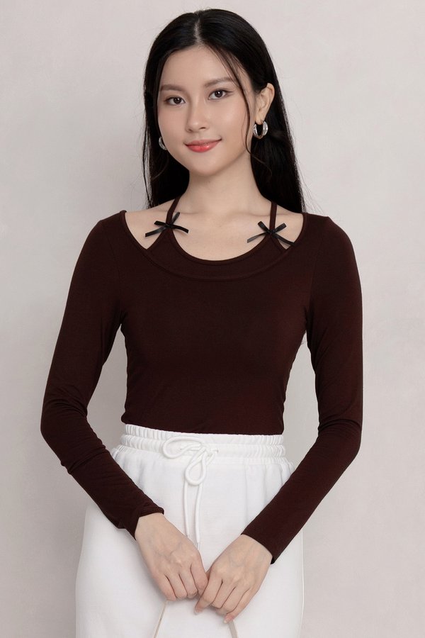 Avani Ribbon Top Dark Cocoa *MM*